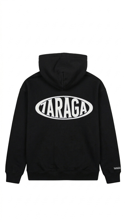 7araga Basic Hoodie schwarz