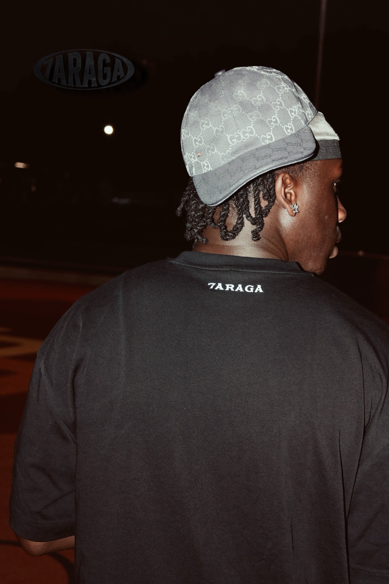 7araga Basic T-Shirt Schwarz