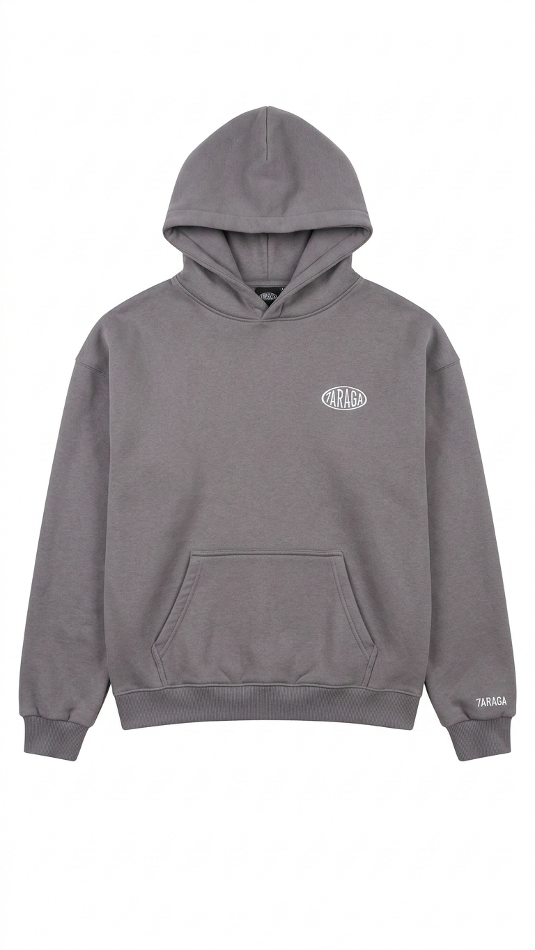 7araga Basic Hoodie Grau
