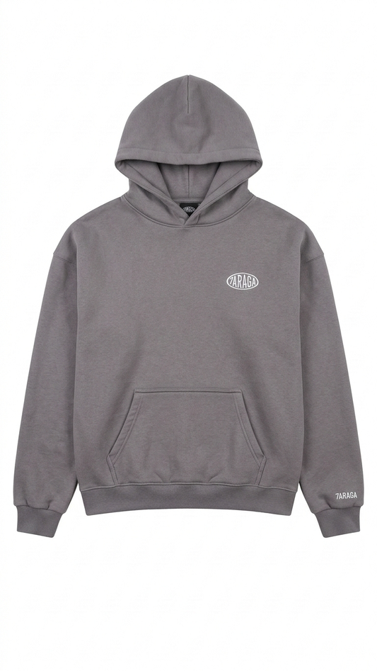 7araga Basic Hoodie Grau