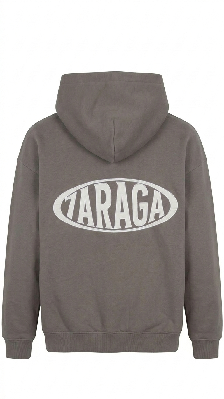 7araga Basic Hoodie Grau