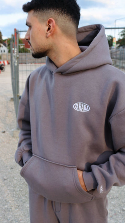 7araga Basic Hoodie Grau