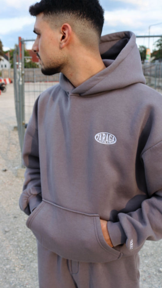 7araga Basic Hoodie Grau