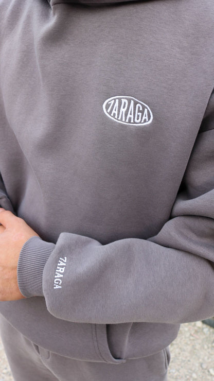 7araga Basic Hoodie Grau